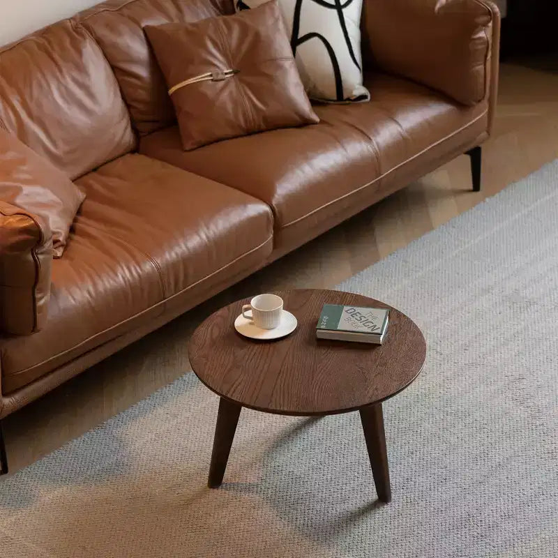Coffee Table with Shelf Solid Wood Top Board Coffee table