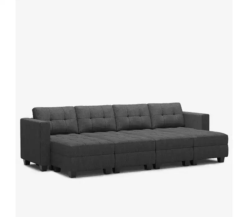 Modular Weave Sleeper Sofa with Storage Seat (8 Seats + 6 Sides)