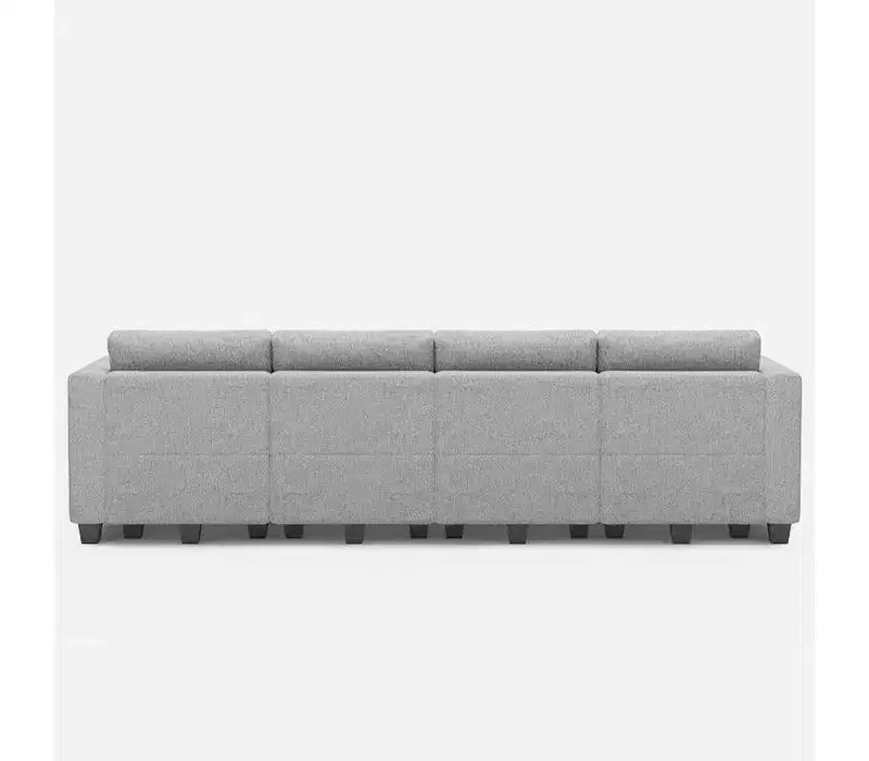 Modular Weave Sleeper Sofa with Storage Seat (8 Seats + 6 Sides)