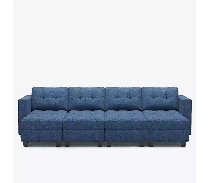 Modular Weave Sleeper Sofa with Storage Seat (8 Seats + 6 Sides)