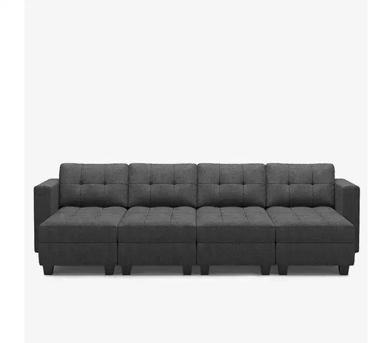 Modular Weave Sleeper Sofa with Storage Seat (8 Seats + 6 Sides)