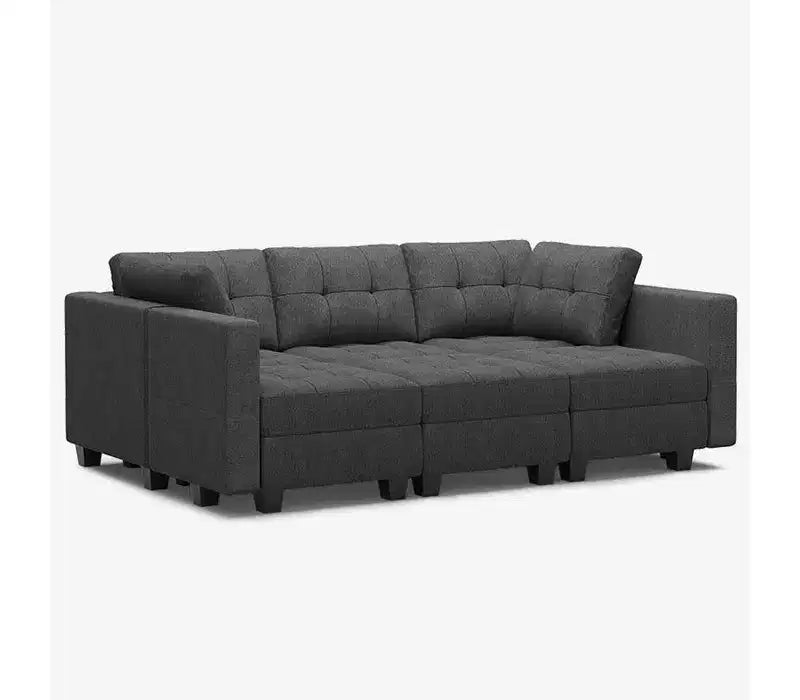 Modular Weave Sleeper Sofa with Storage Seat (6 Seats + 7 Sides)