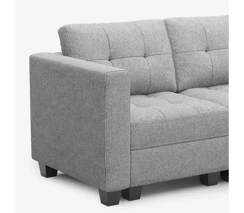 Modular Weave Sleeper Sofa with Storage Seat (6 Seats + 7 Sides)
