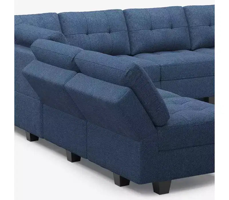 Modular Weave Sleeper Sofa with Storage Seat (6 Seats + 7 Sides)