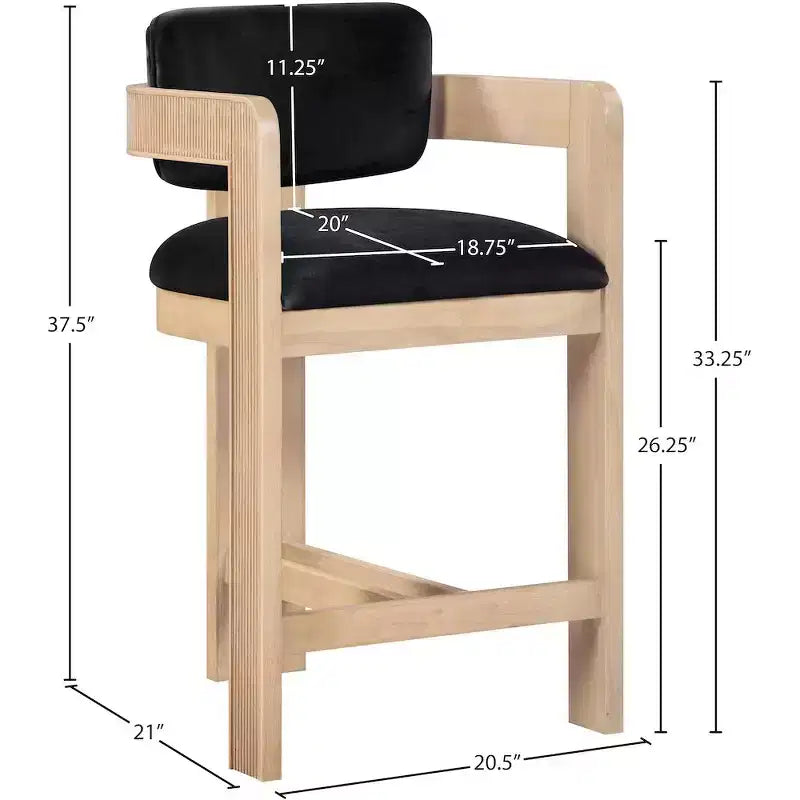 Velvet Bar Stool