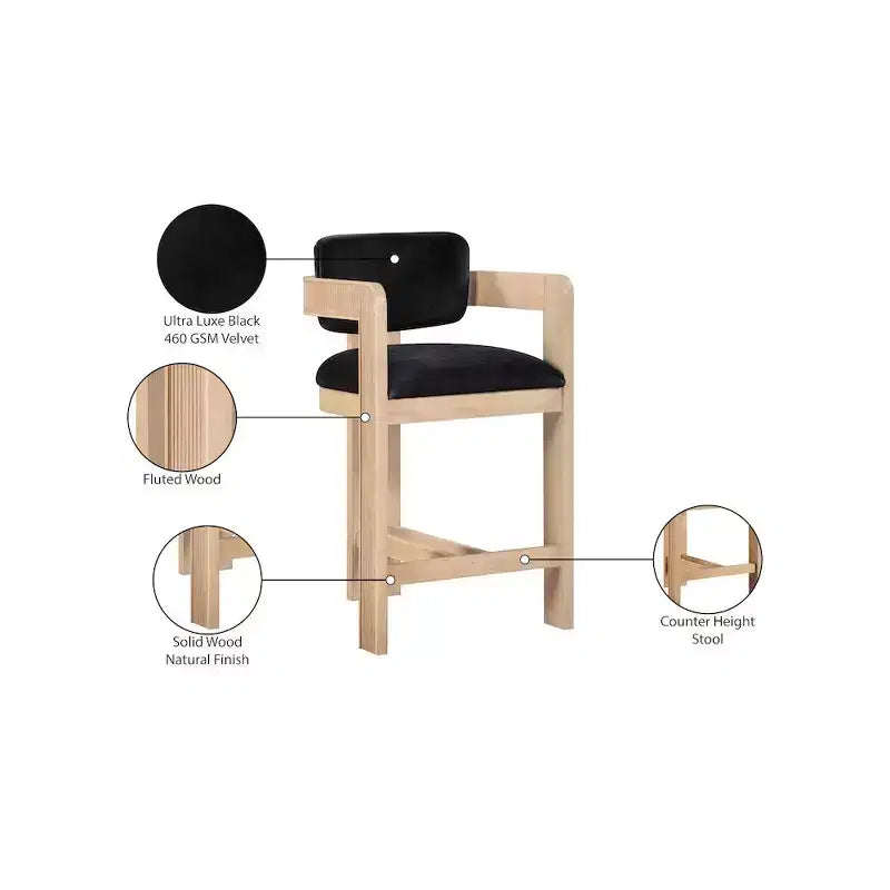 Velvet Bar Stool