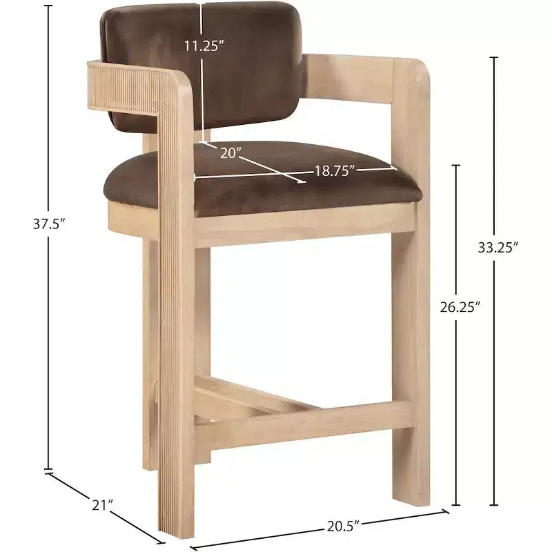 Velvet Bar Stool