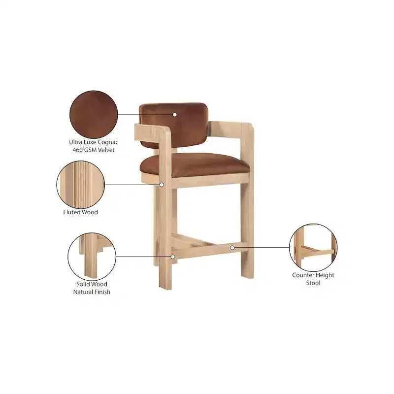 Velvet Bar Stool