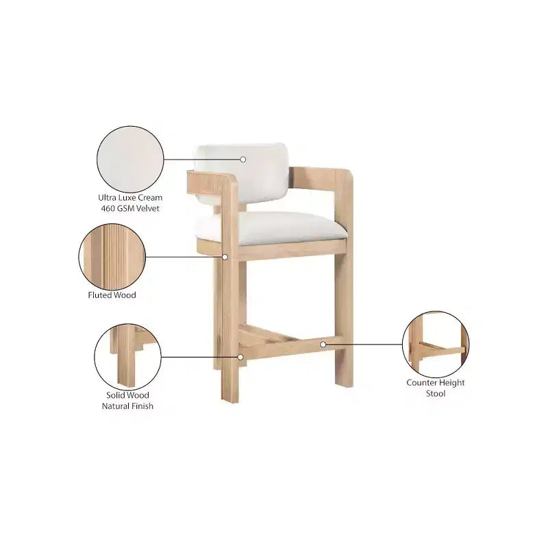 Velvet Bar Stool