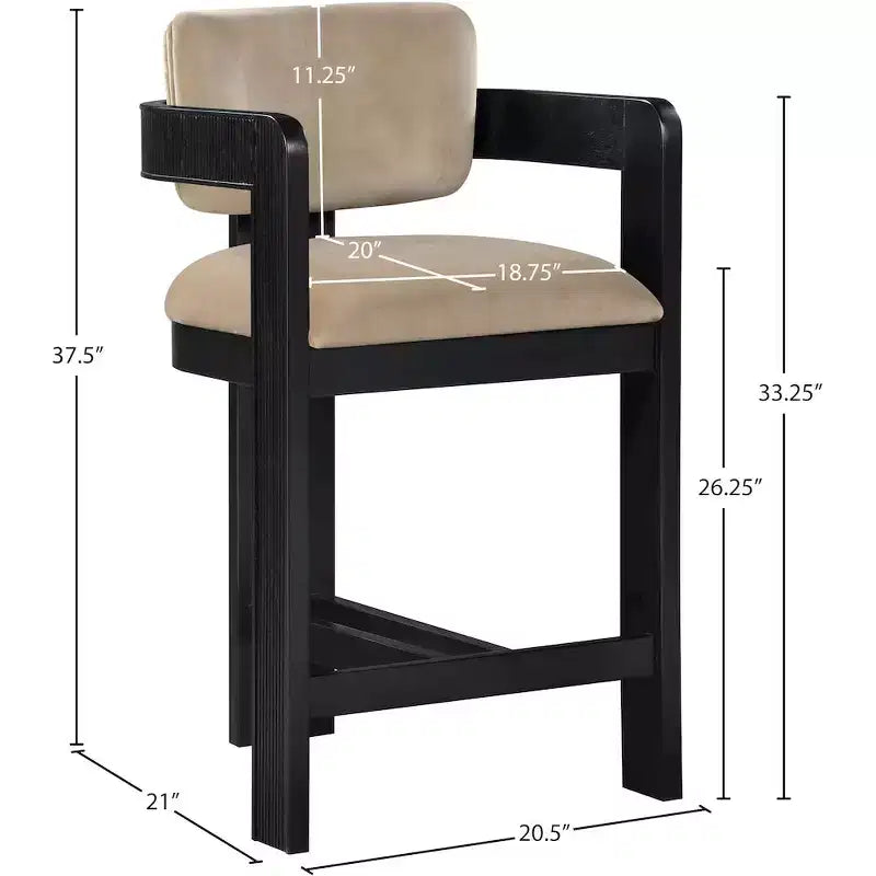 Velvet Bar Stool