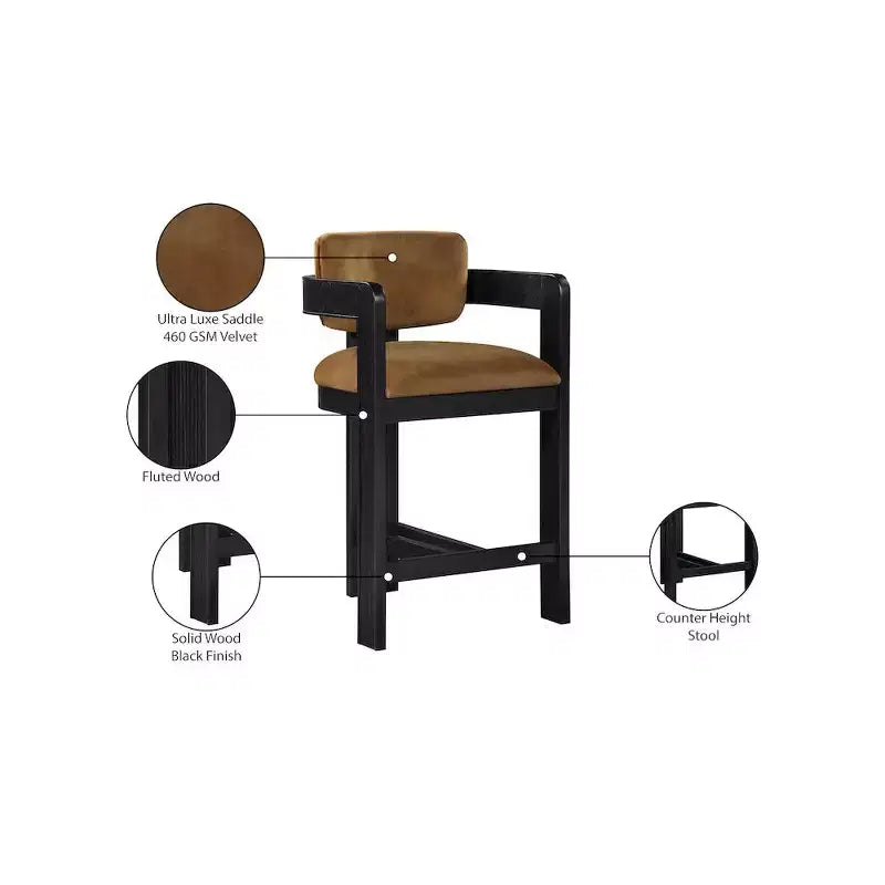 Velvet Bar Stool