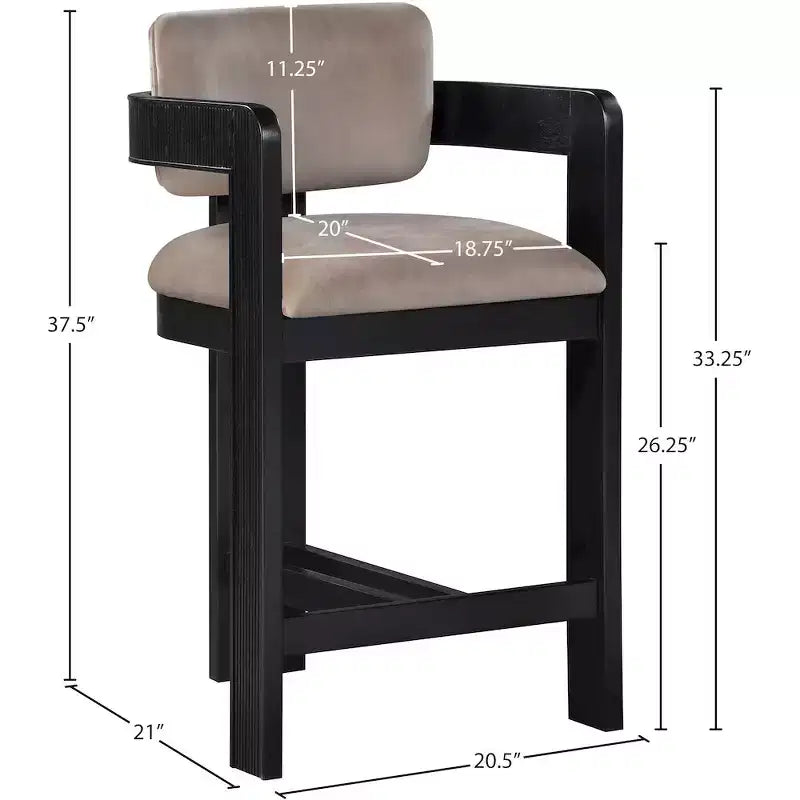 Velvet Bar Stool