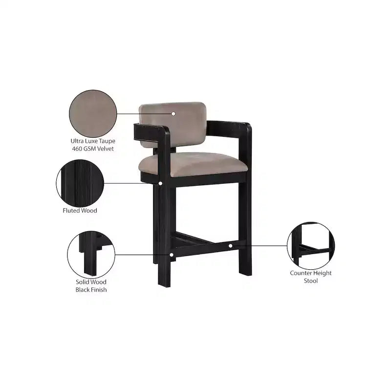 Velvet Bar Stool