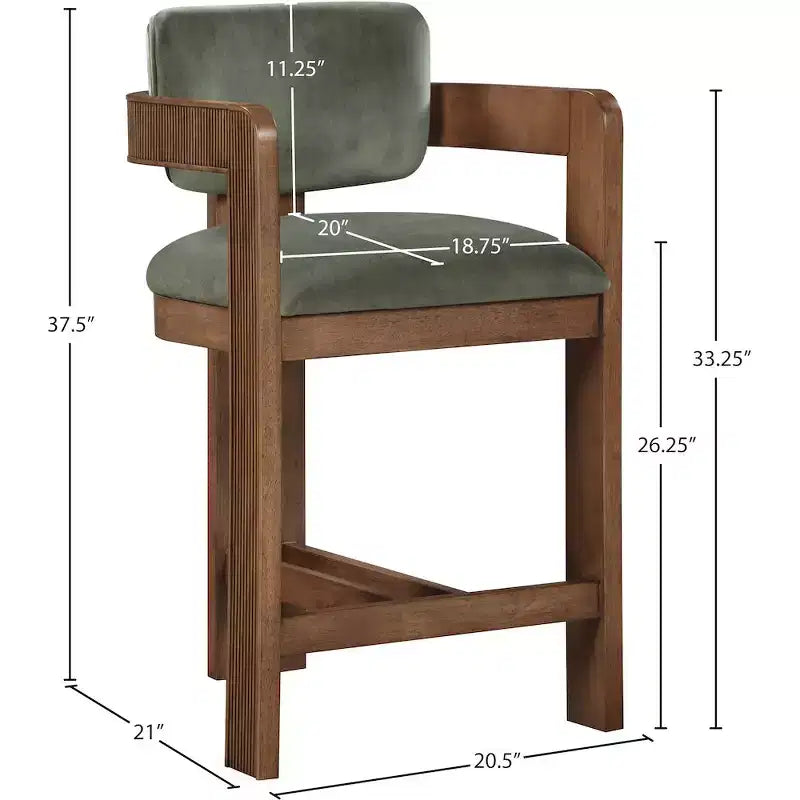 Velvet Bar Stool