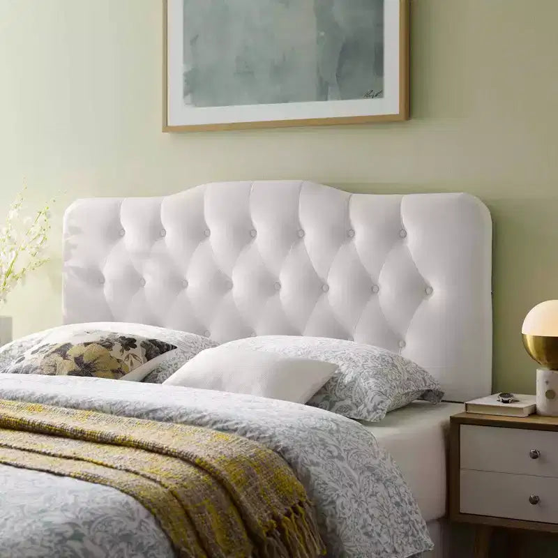 Full Diamond Tufted Performance Velvet Headboard