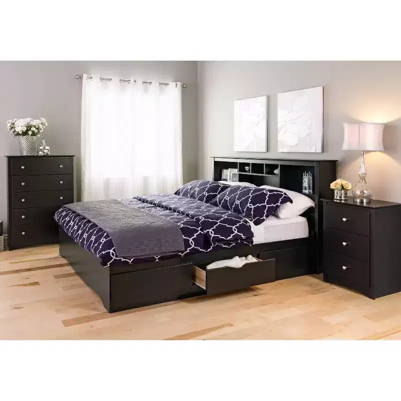 3 Drawer Tall Nightstand Drifted
