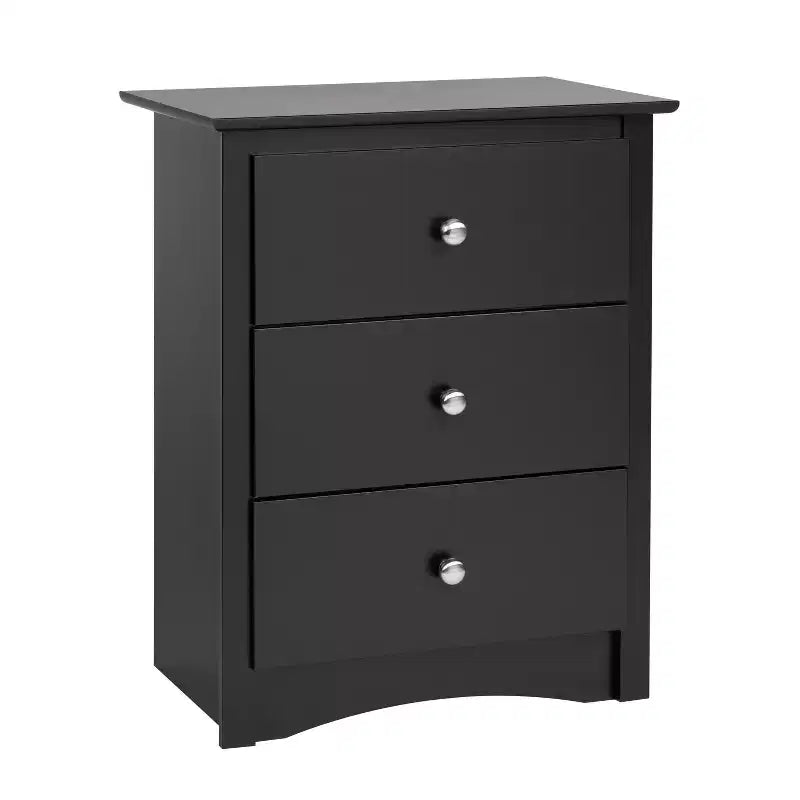 3 Drawer Tall Nightstand Drifted