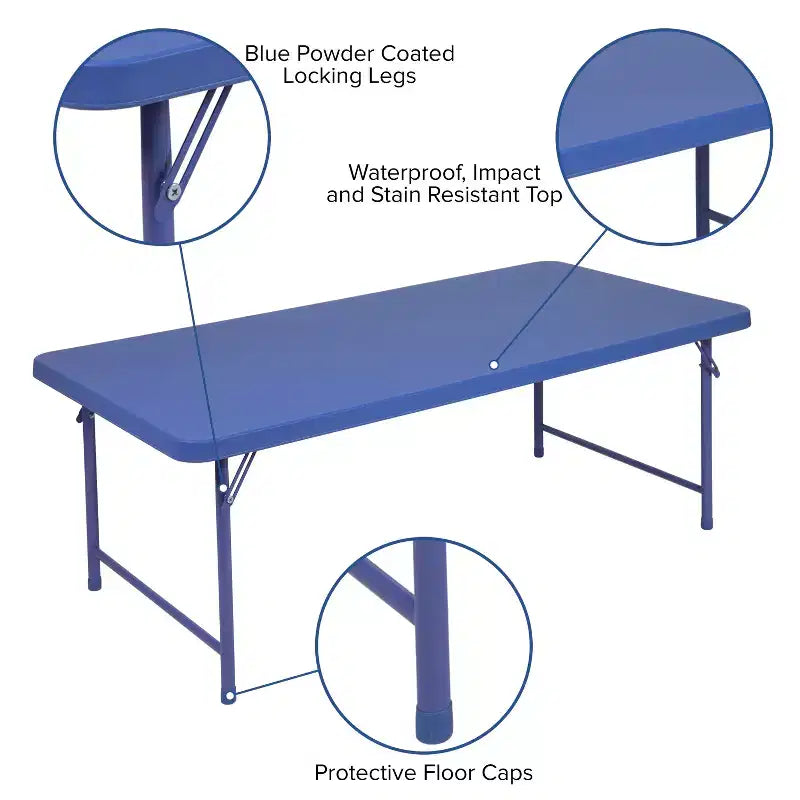 4.93-Foot Kid's Plastic Folding Table