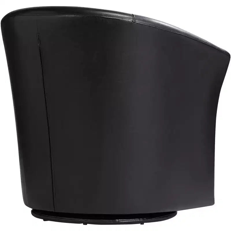 31 Wide Rivera Black Swivel Accent Club Chair