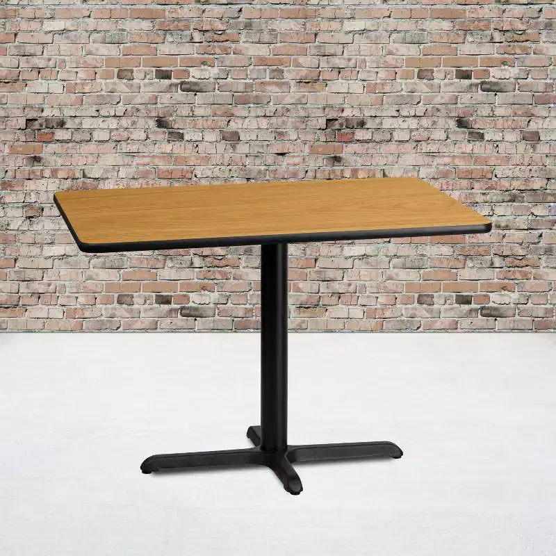 30x42 Rectangular Laminate Table with 23.5x29.5 Table Height Base