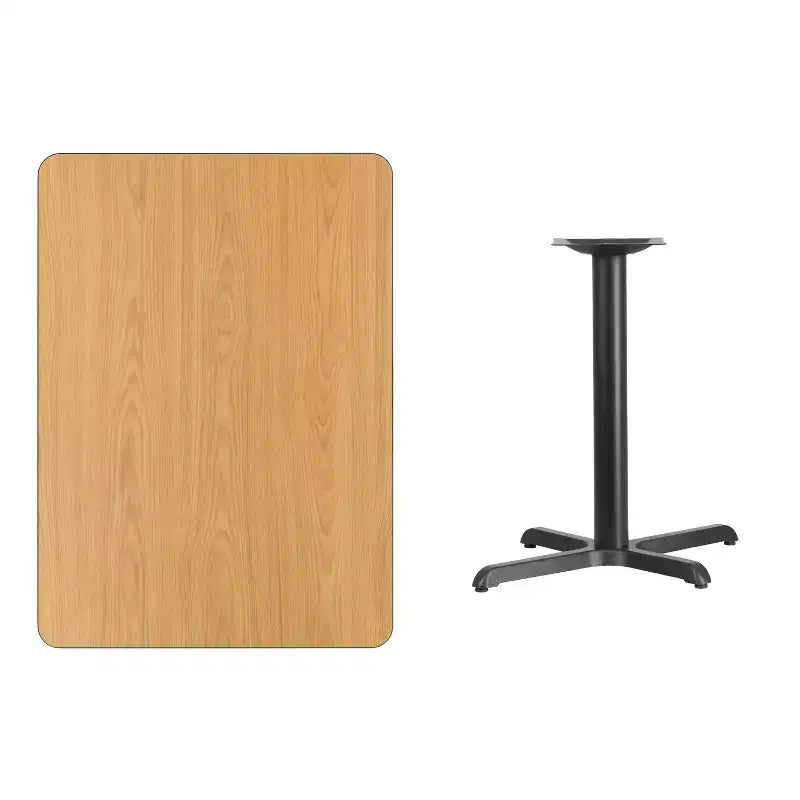 30x42 Rectangular Laminate Table with 23.5x29.5 Table Height Base