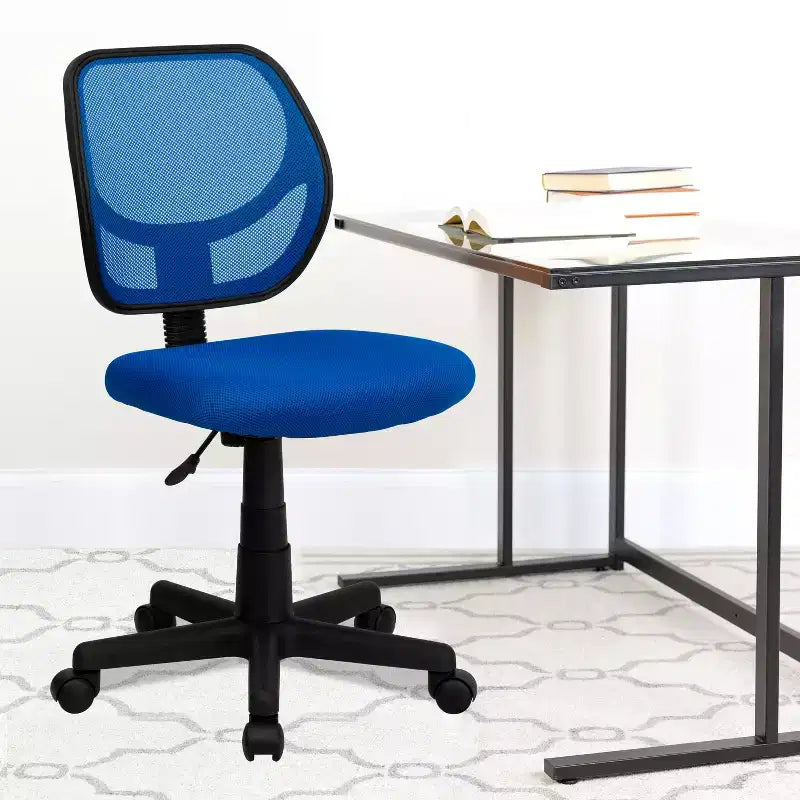 Mid-Back Mesh Swivel Task Office Chair with Curved Square Back