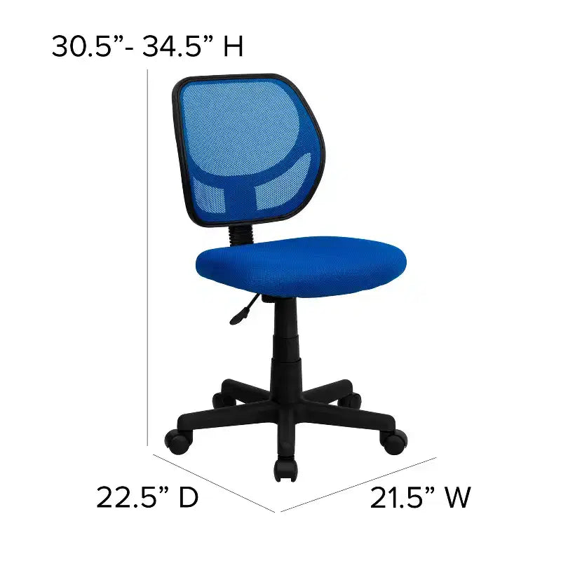 Mid-Back Mesh Swivel Task Office Chair with Curved Square Back