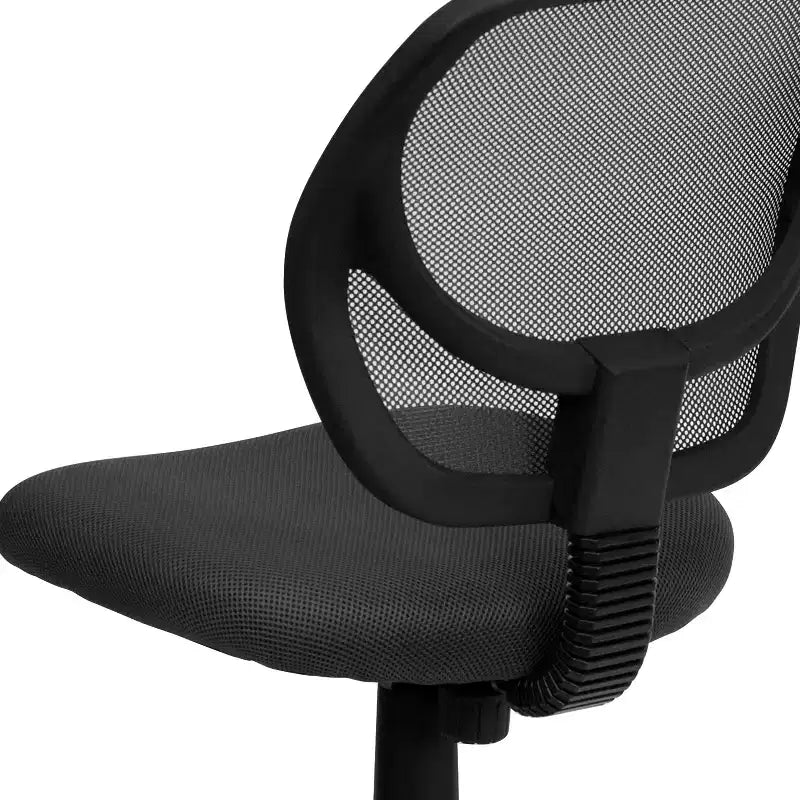 Mid-Back Mesh Swivel Task Office Chair with Curved Square Back