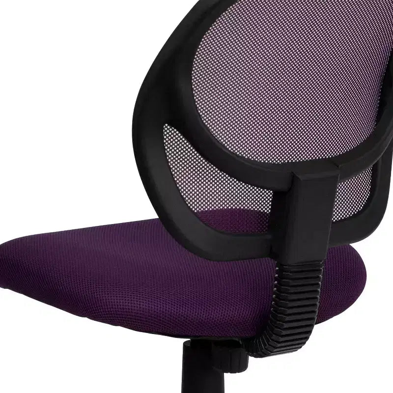 Mid-Back Mesh Swivel Task Office Chair with Curved Square Back