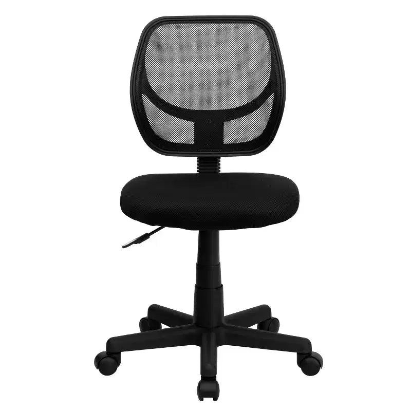 Mid-Back Mesh Swivel Task Office Chair with Curved Square Back