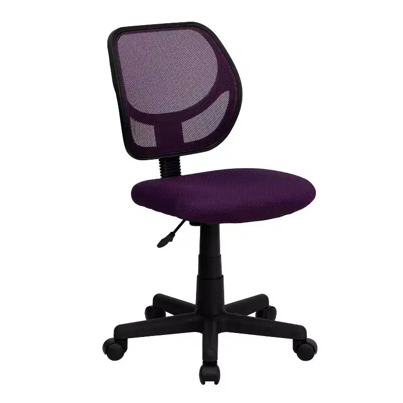 Mid-Back Mesh Swivel Task Office Chair with Curved Square Back